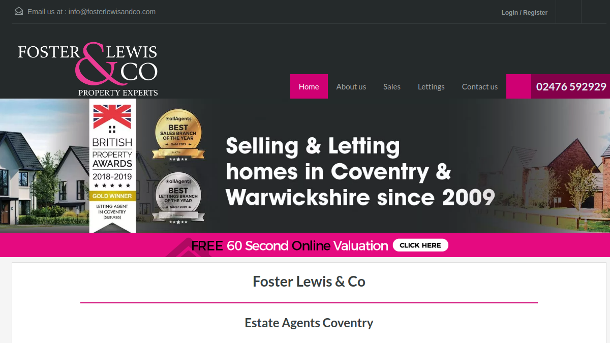 Foster Lewis & Co page preview