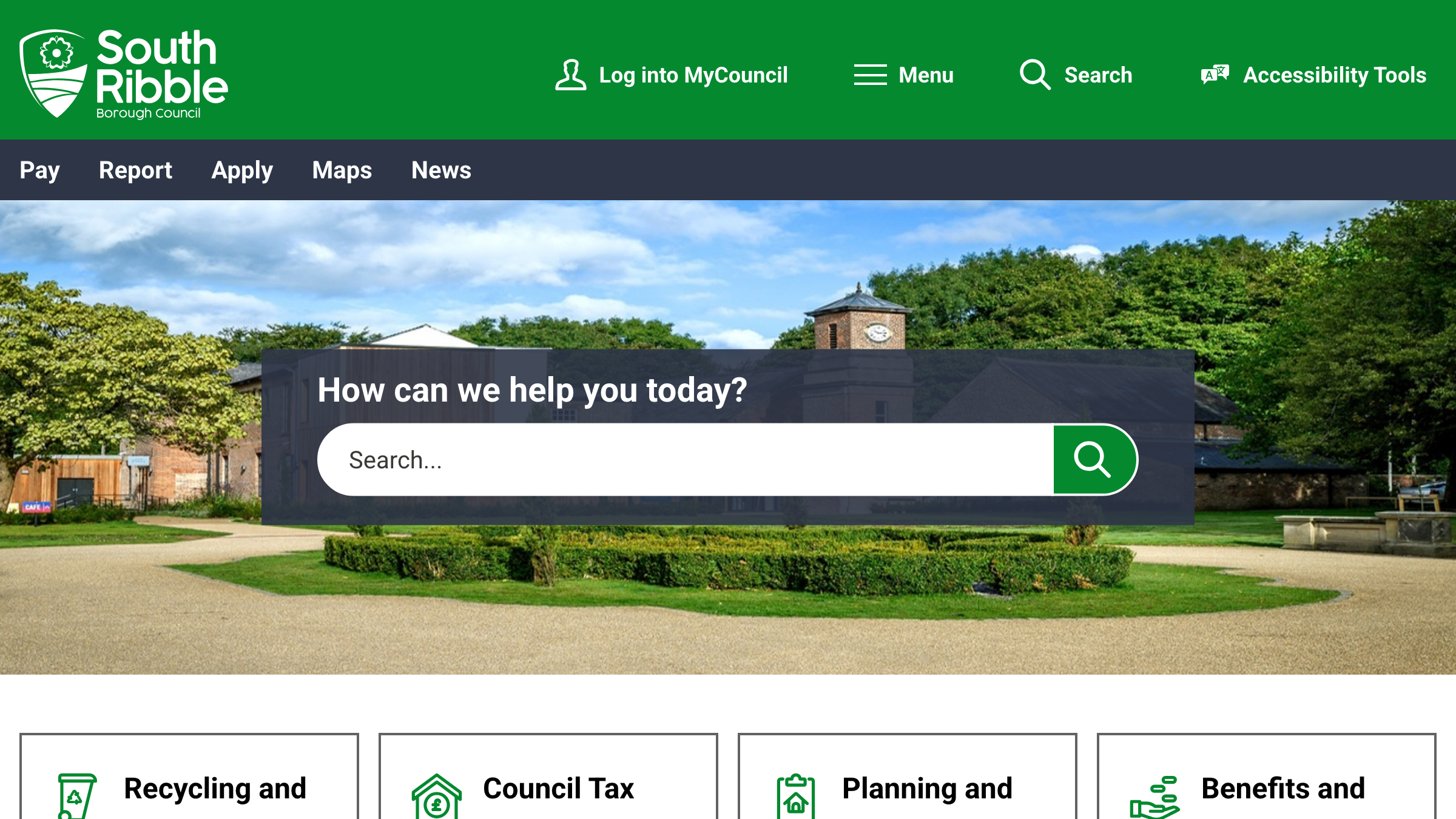 South Ribble website preview