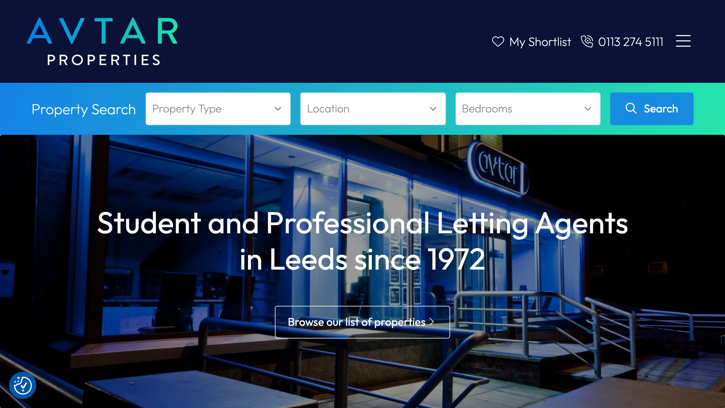 Avtar Properties page preview