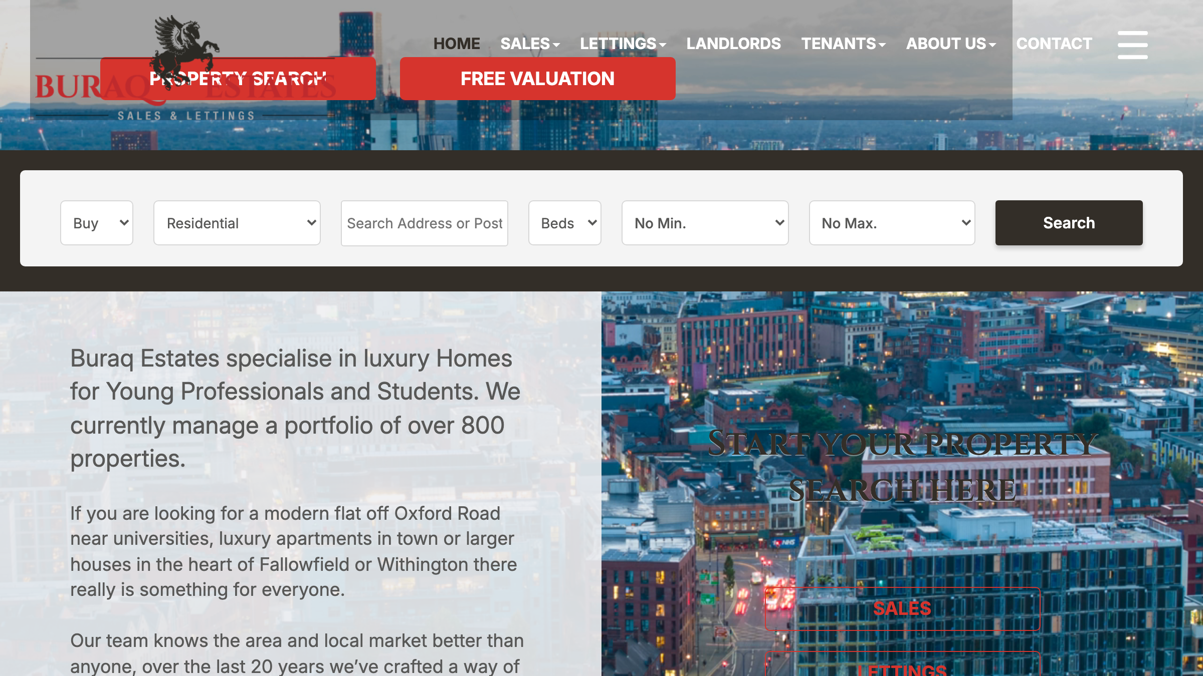 Buraq Estates page preview