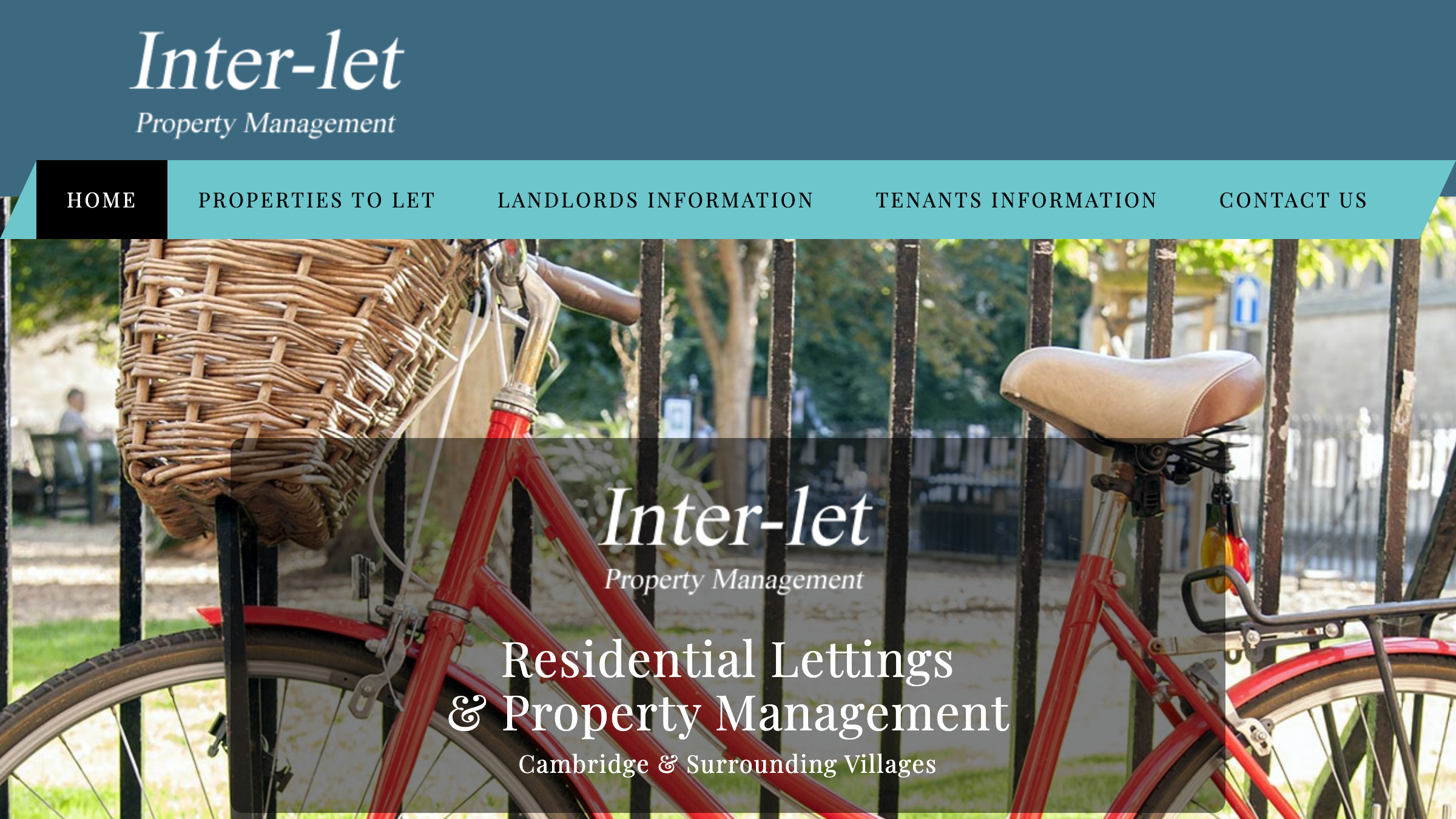 Inter-let Property Management page preview