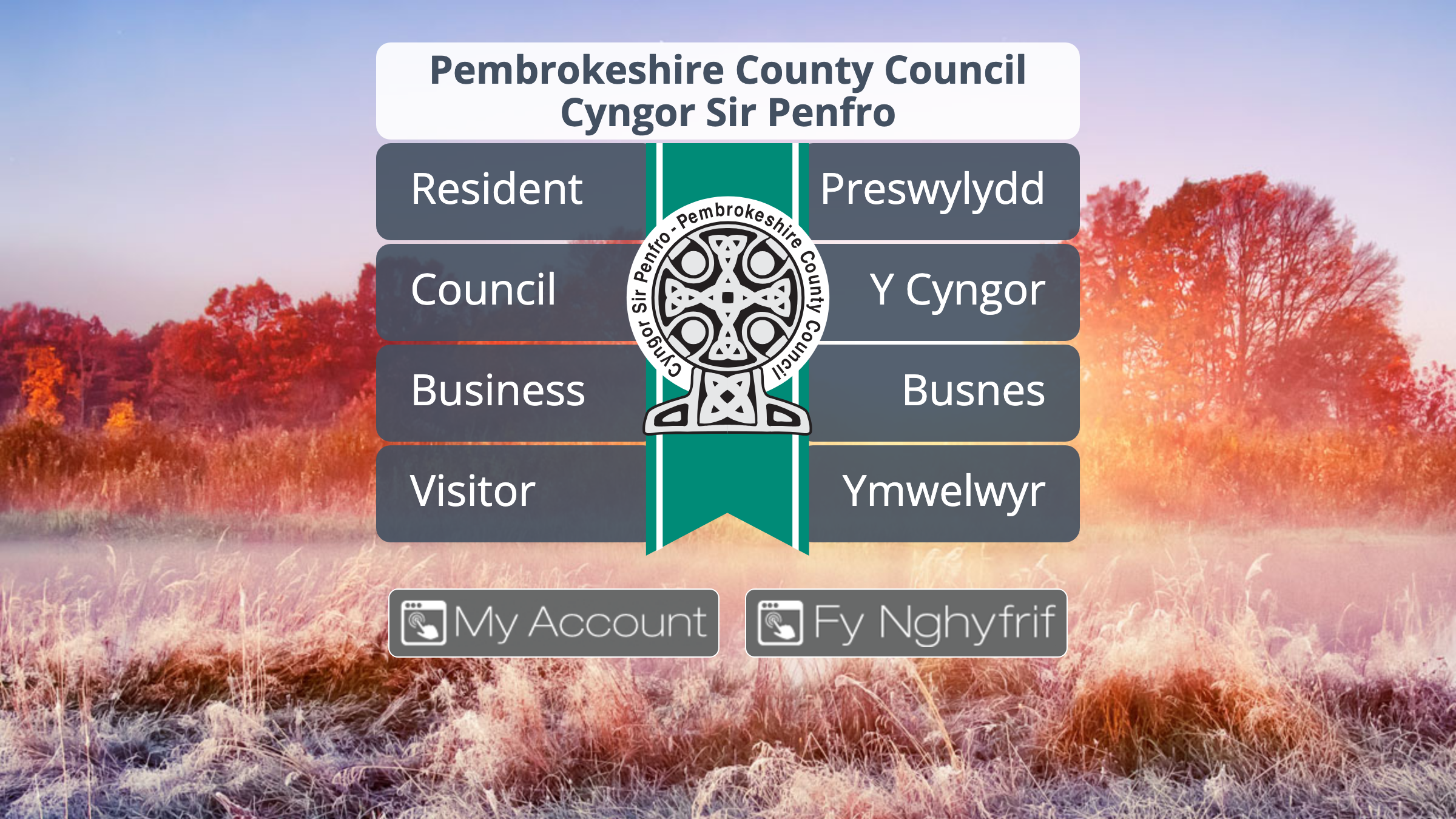 Pembrokeshire website preview