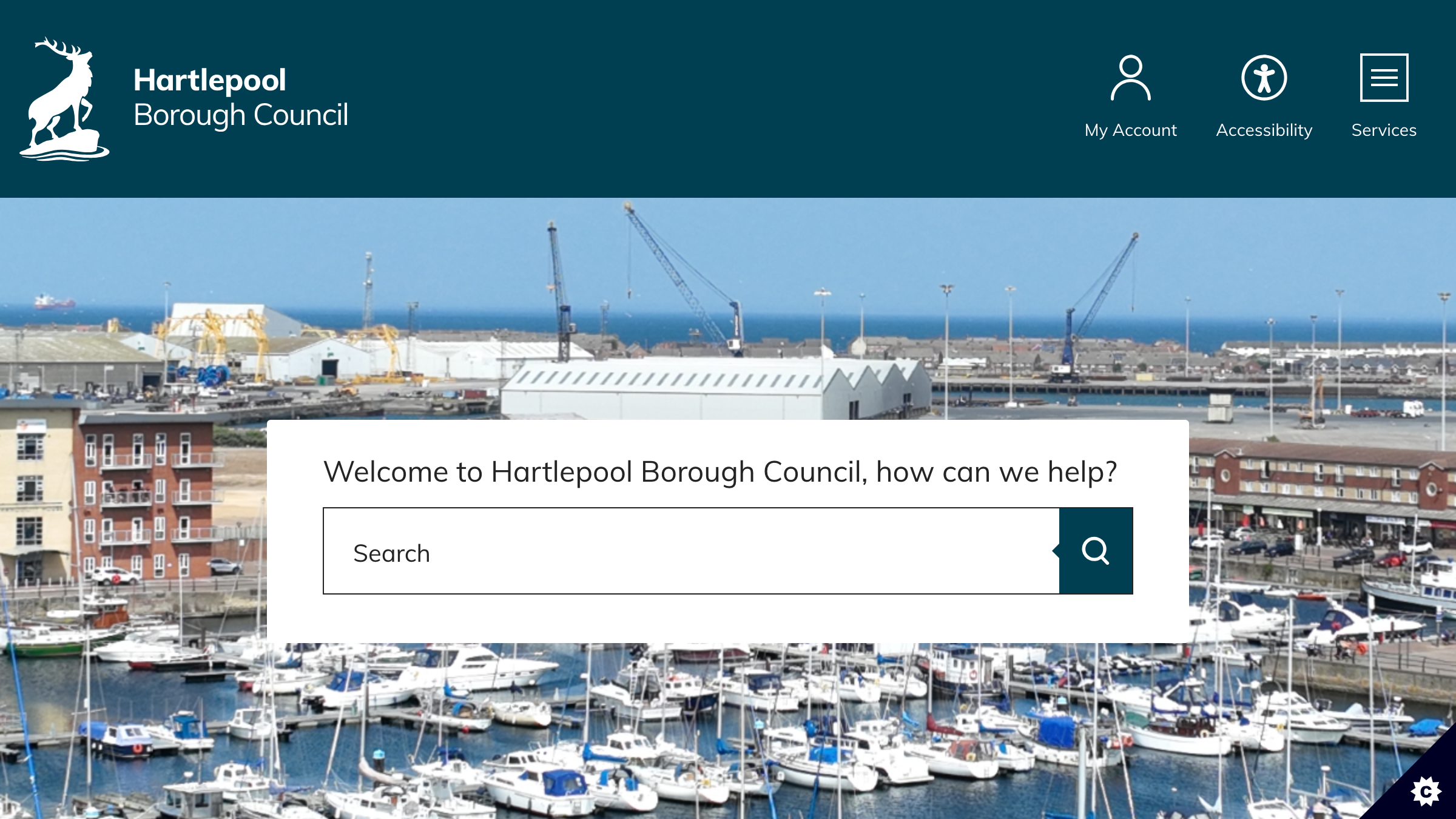 Hartlepool website preview