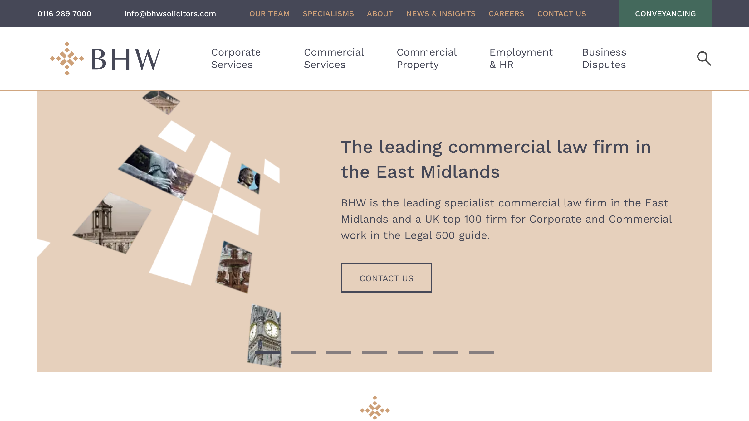 BHW Solicitors page preview