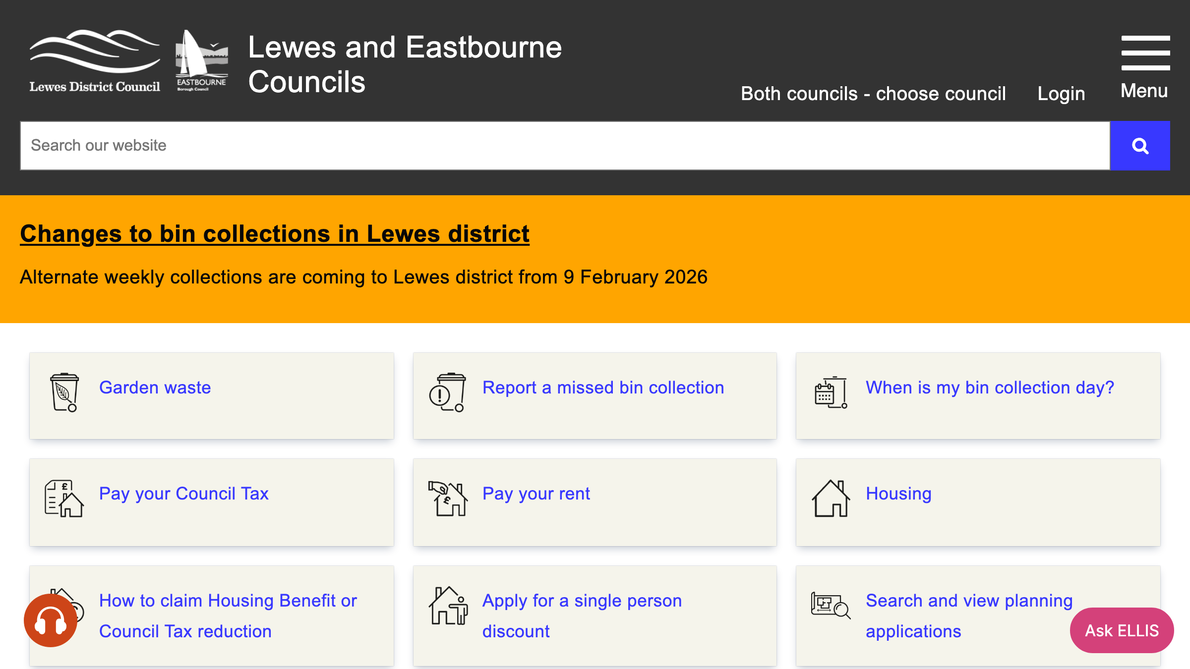 Eastbourne website preview