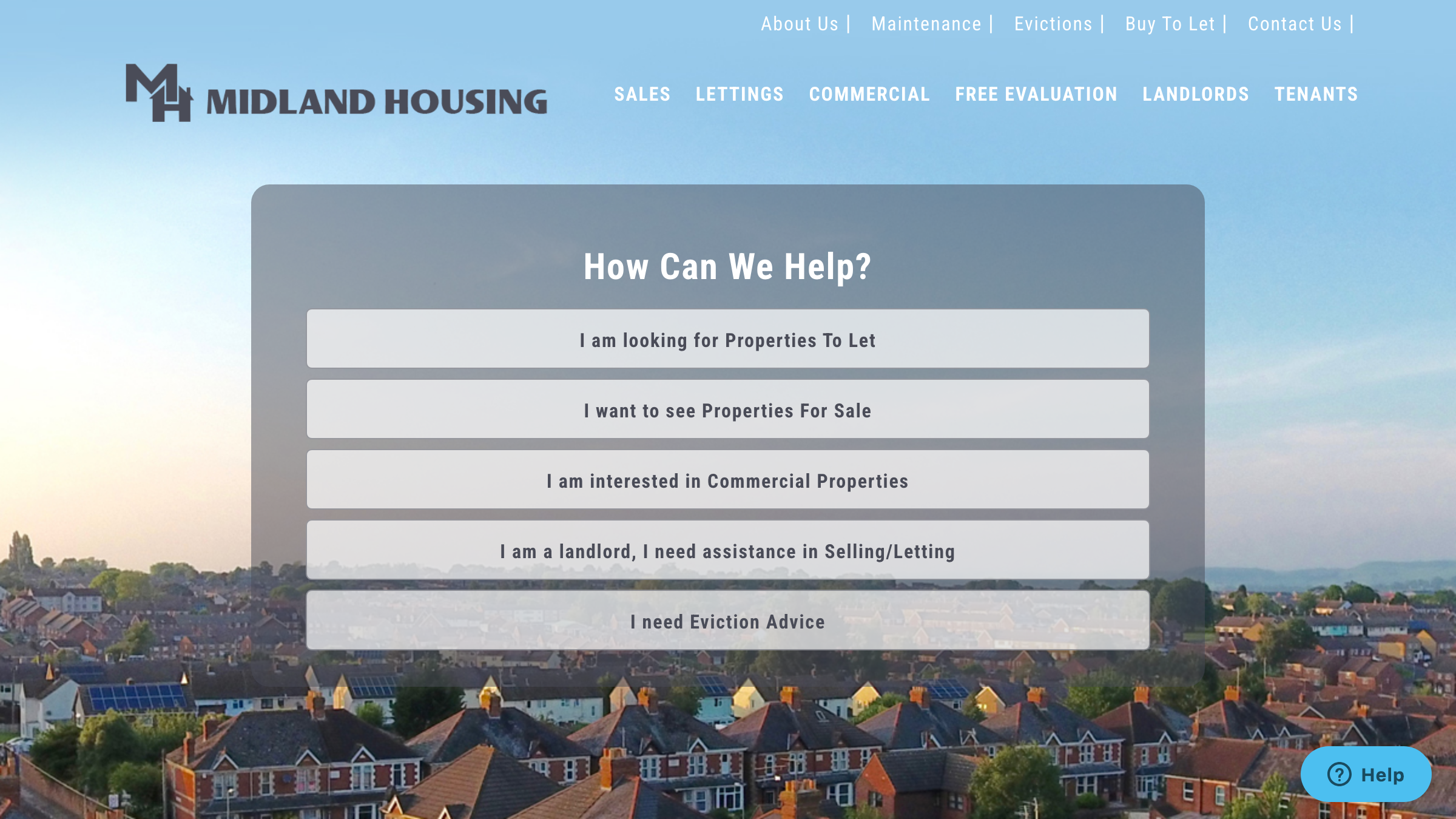 Midland Housing page preview