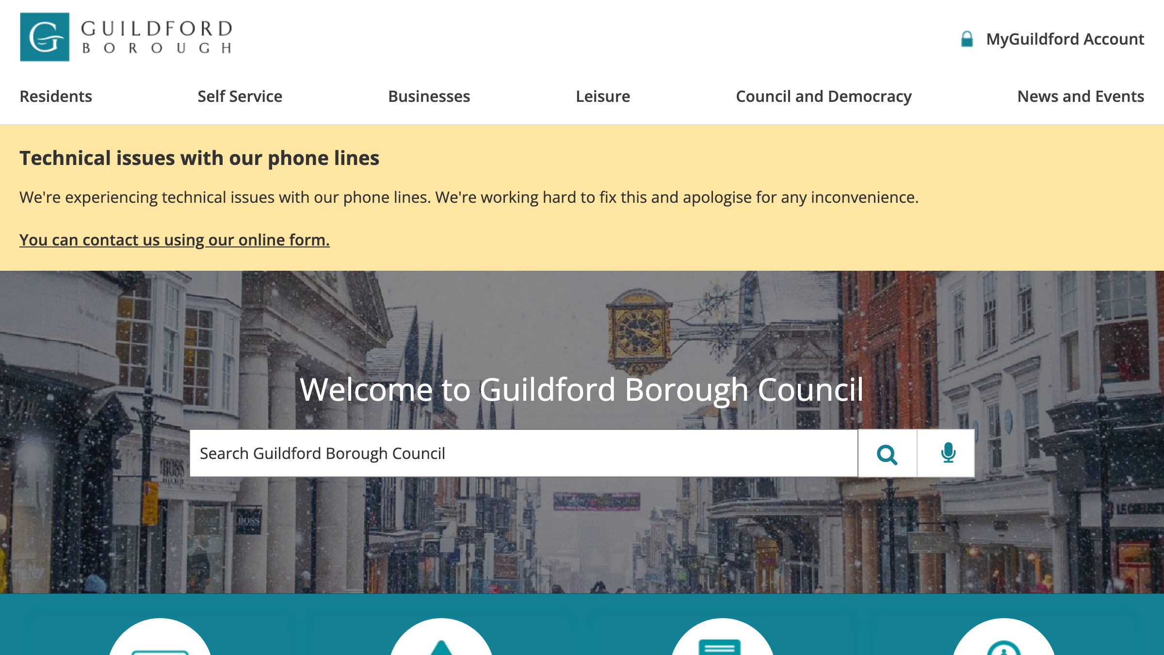 Guildford website preview