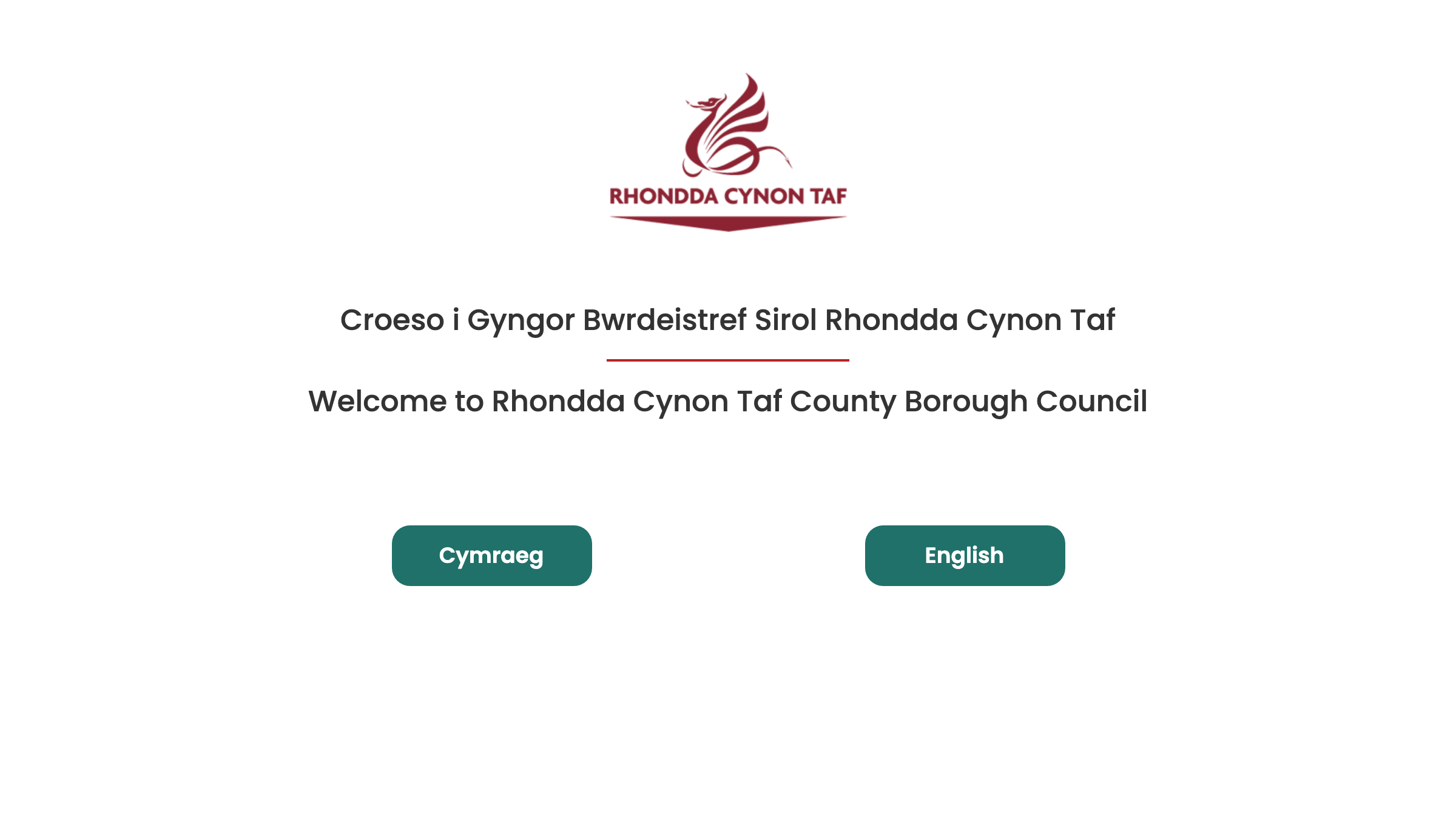Rhondda Cynon Taf website preview