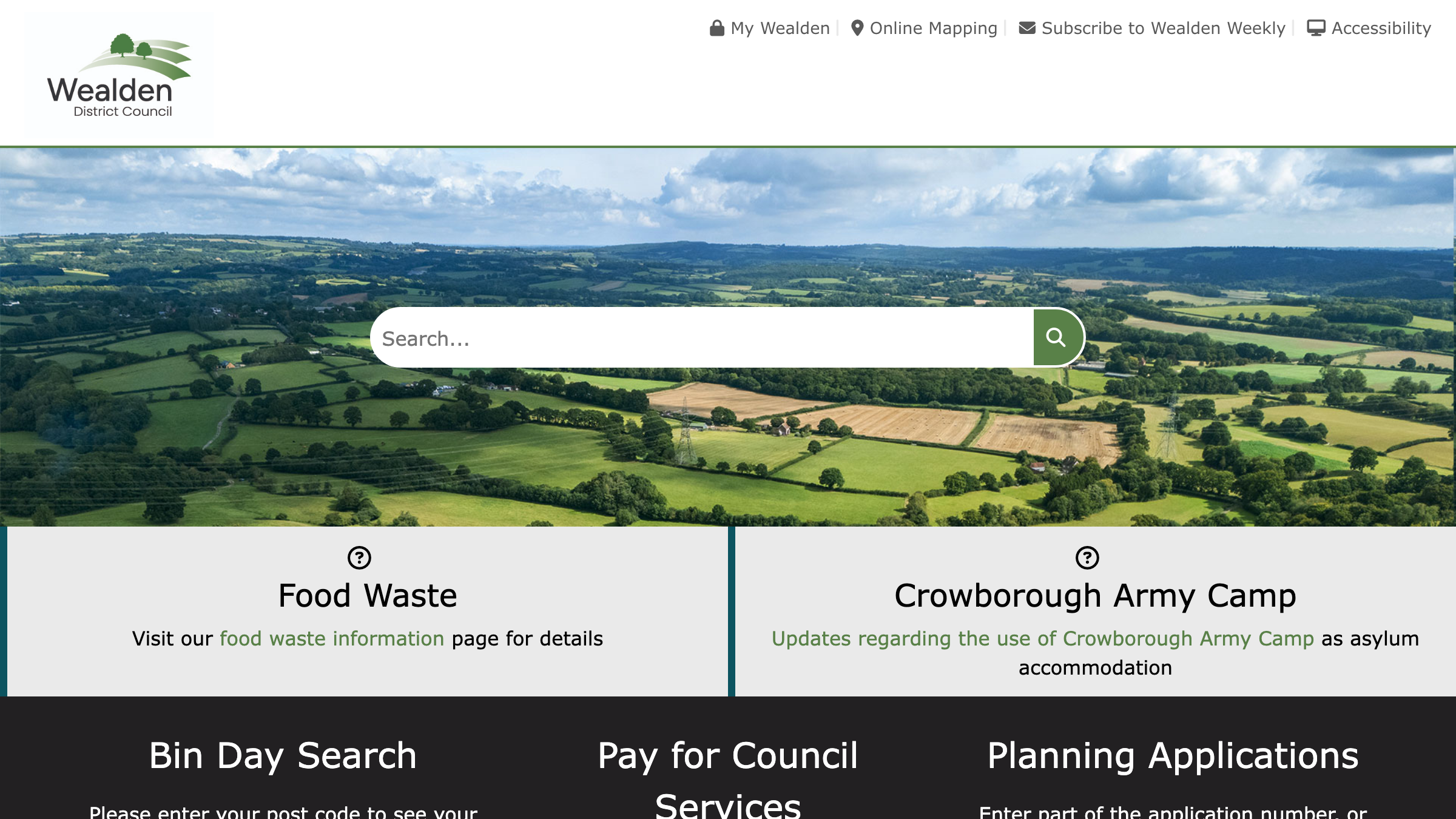 Wealden website preview