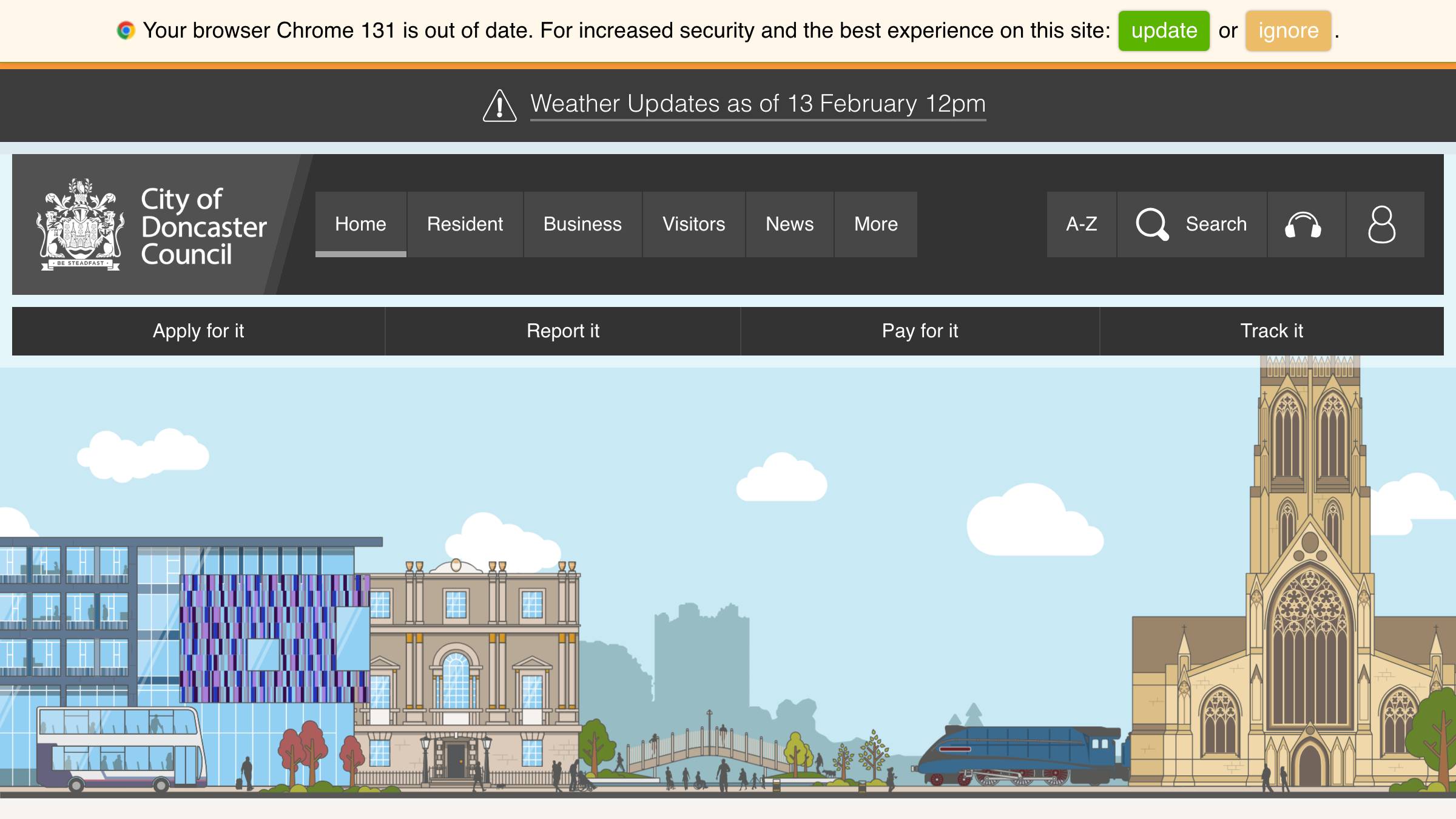 Doncaster website preview