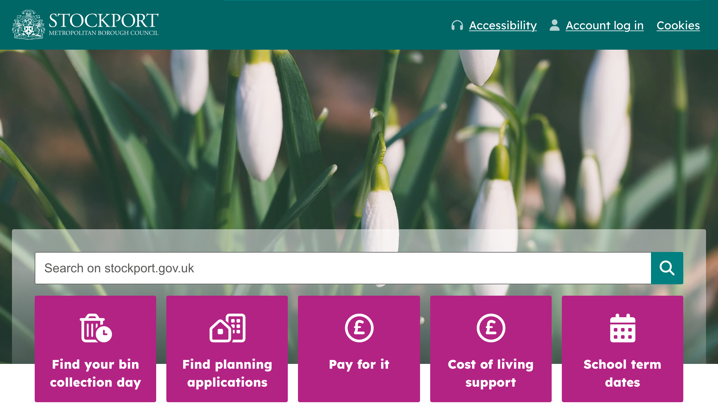 Stockport website preview