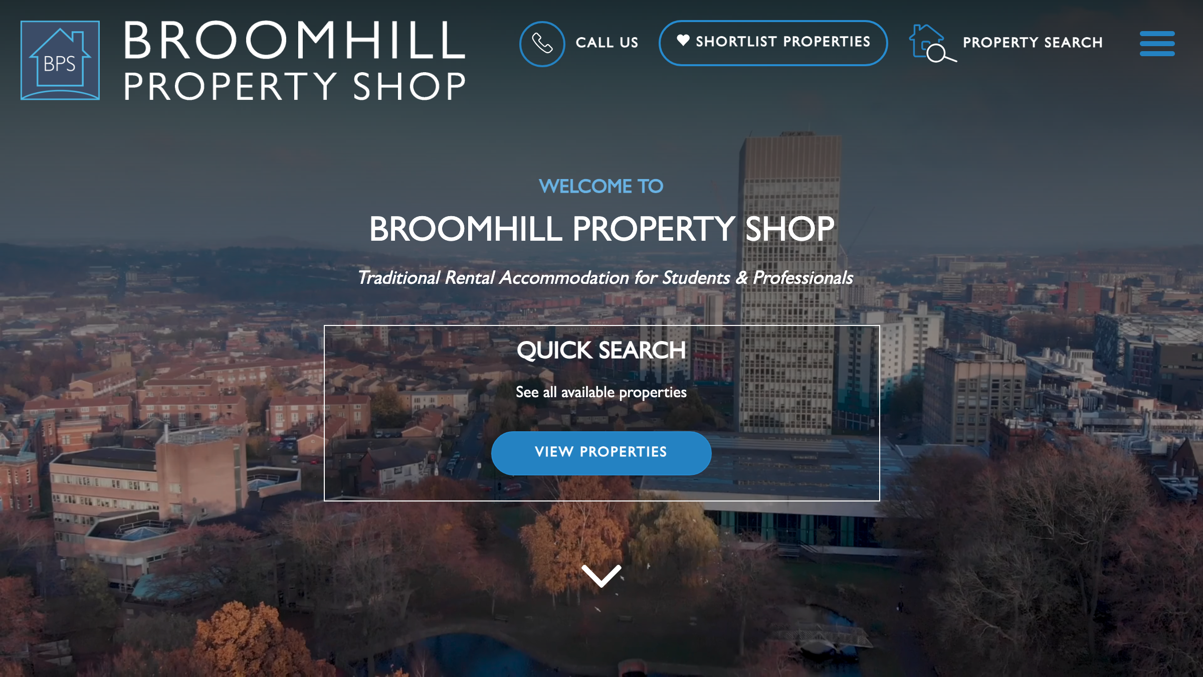Broomhill Property Shop page preview