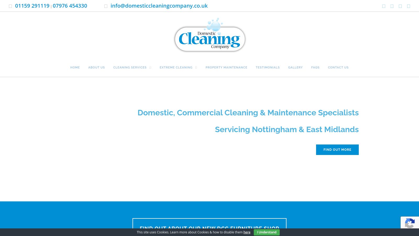 Domestic Cleaning Agency page preview