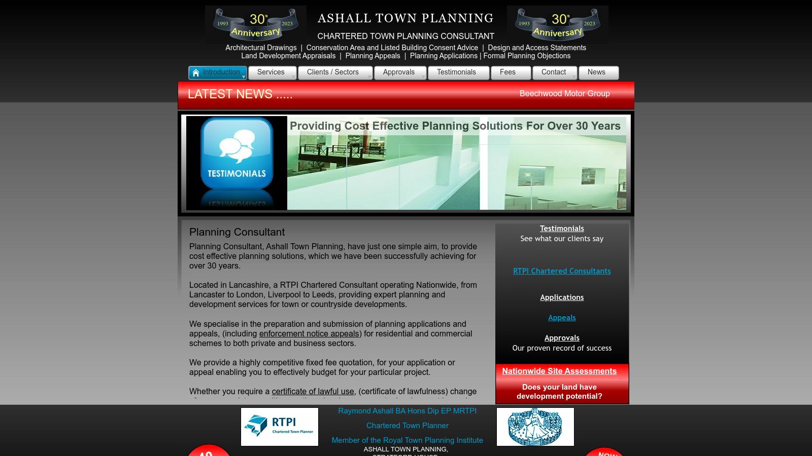 Ashall Town Planning page preview