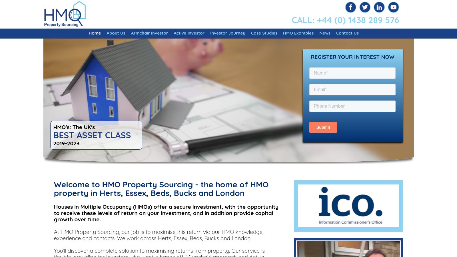 HMO Property sourcing page preview