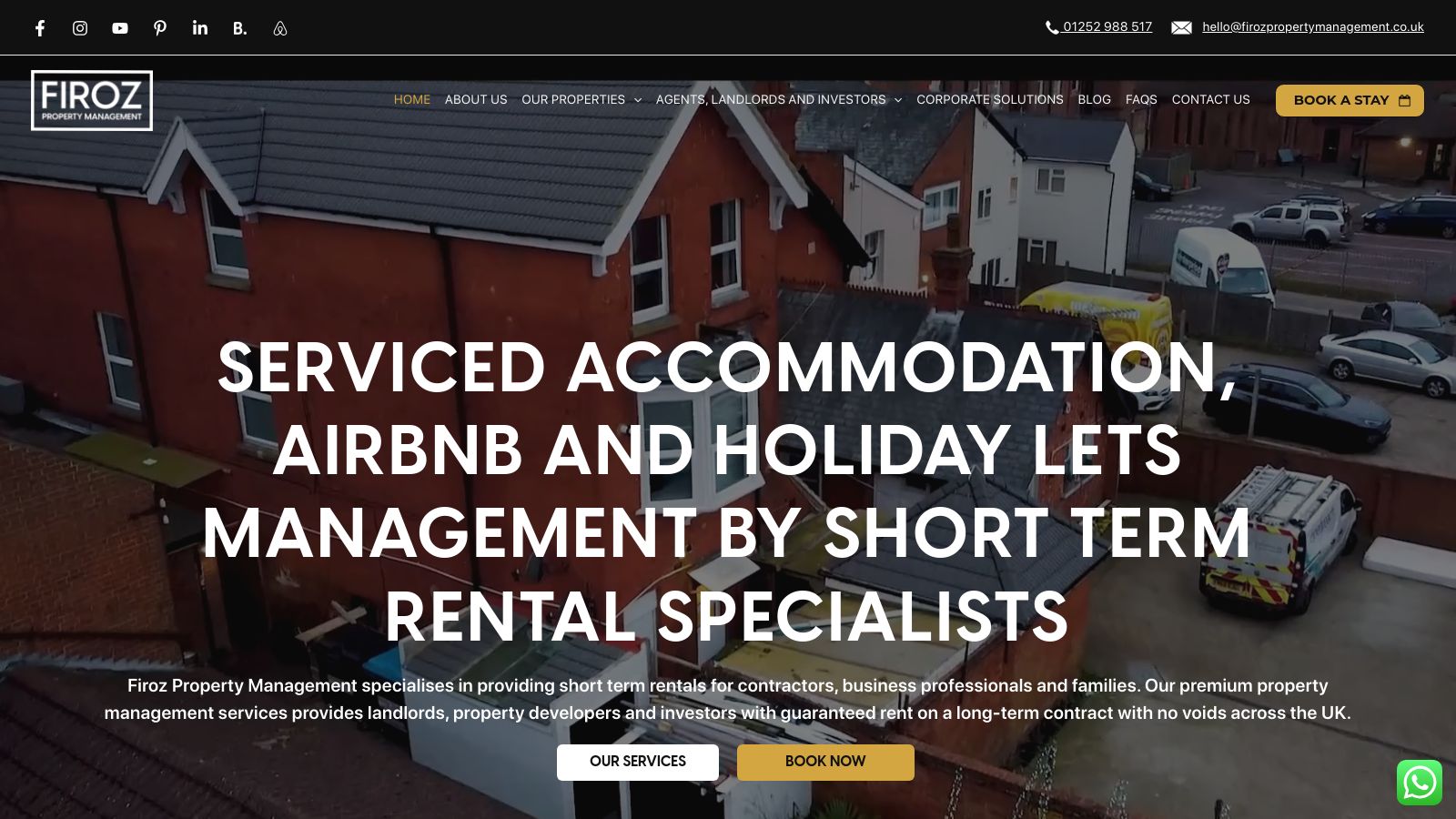 Firoz Property Management page preview