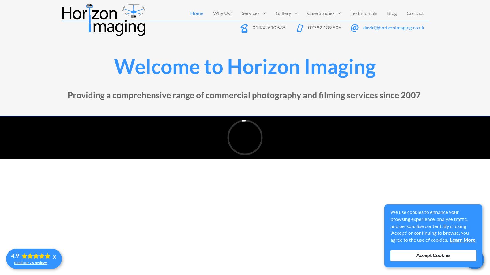 Horizon Imaging page preview