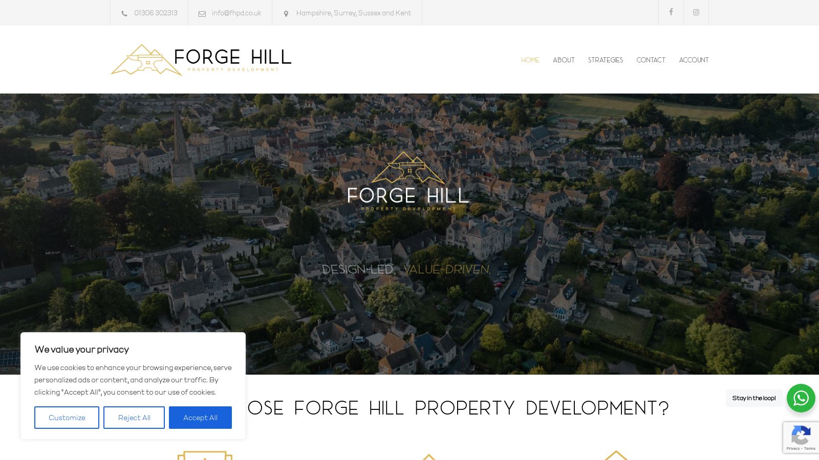 Forgehill Property Developments page preview