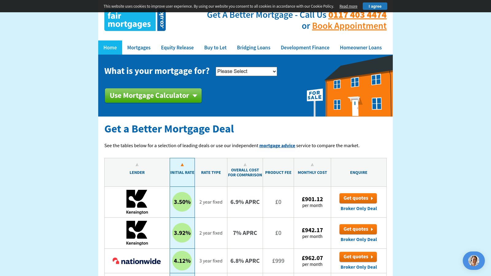 Fair Mortgages page preview