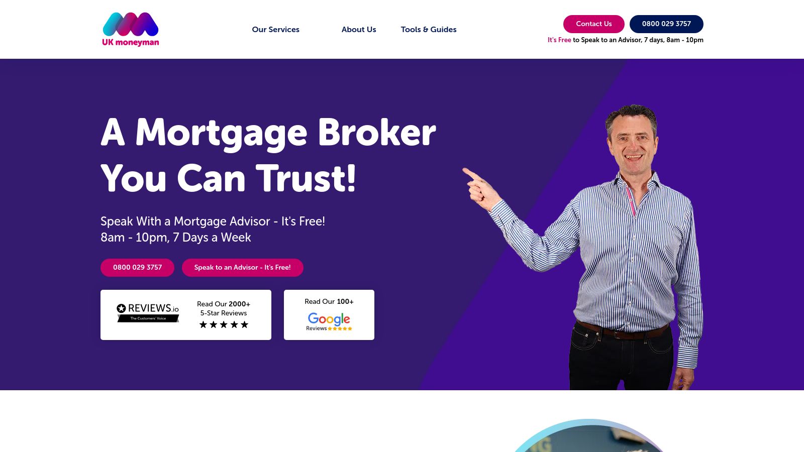 UK Money Man page preview