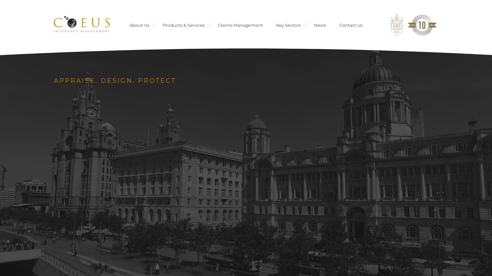 Coeus Insurance page preview