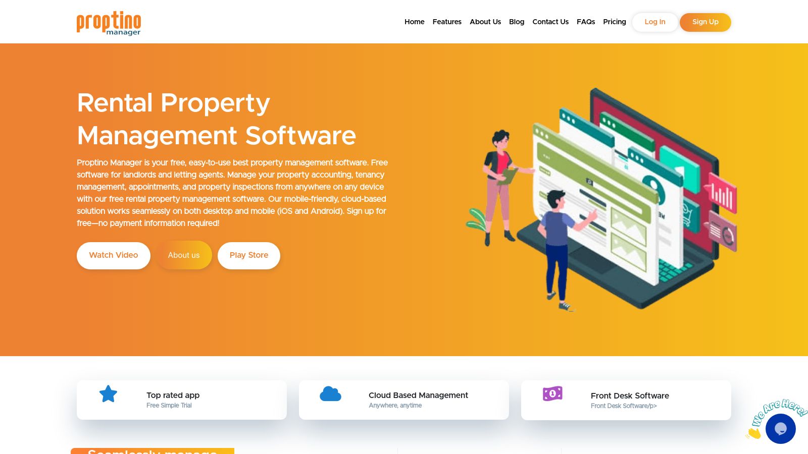 Proptino Manager page preview