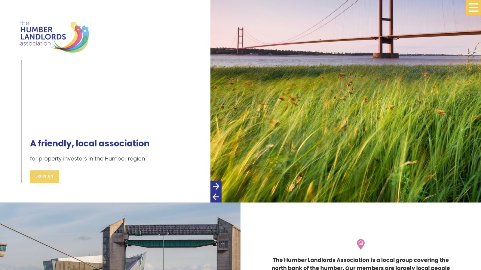 The Humber Landlords Association page preview