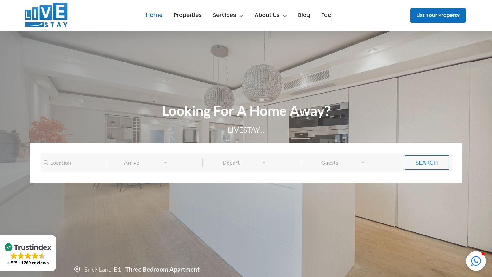 Live Stay page preview