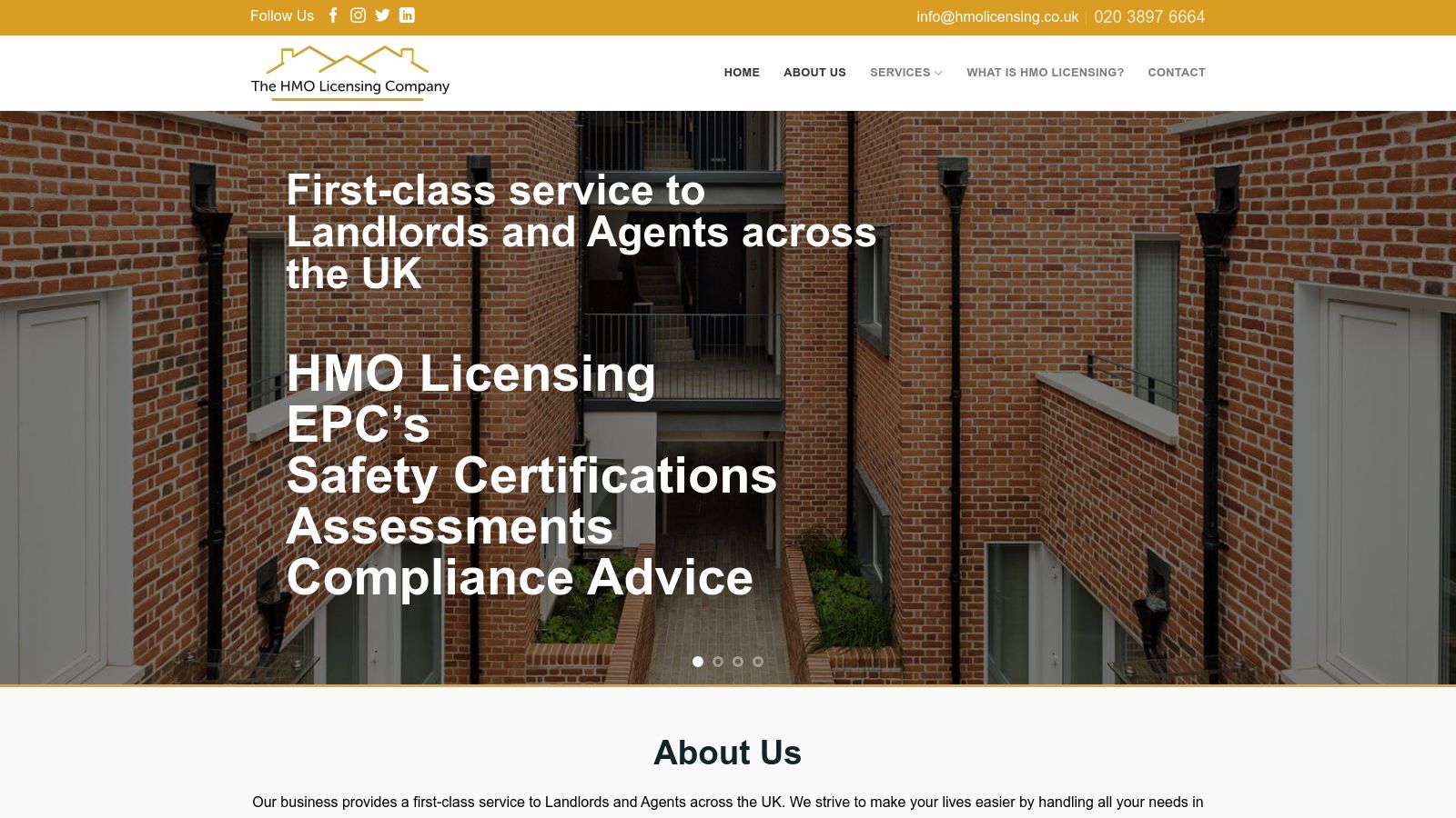 HMO Licensing page preview