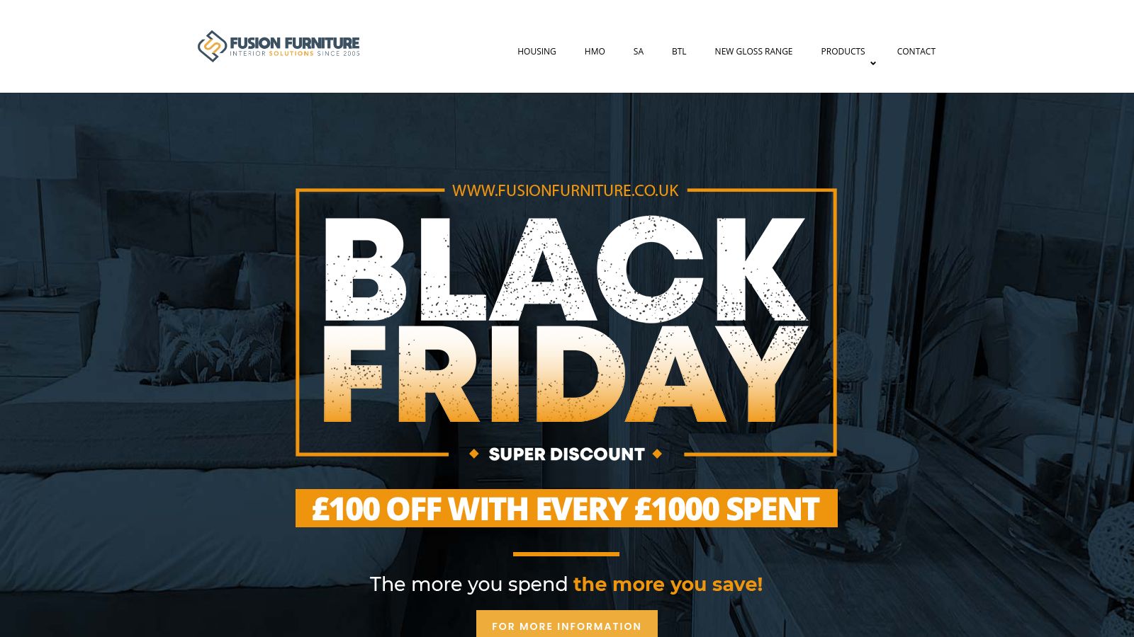 Fusion Furniture Solutions page preview