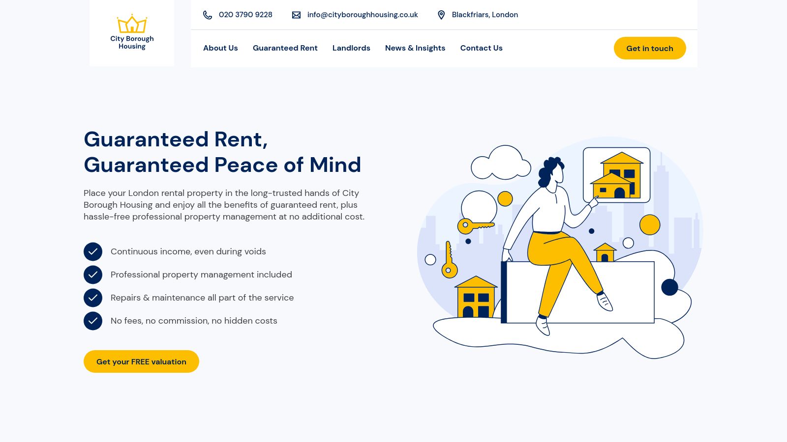 City Borough Housing page preview