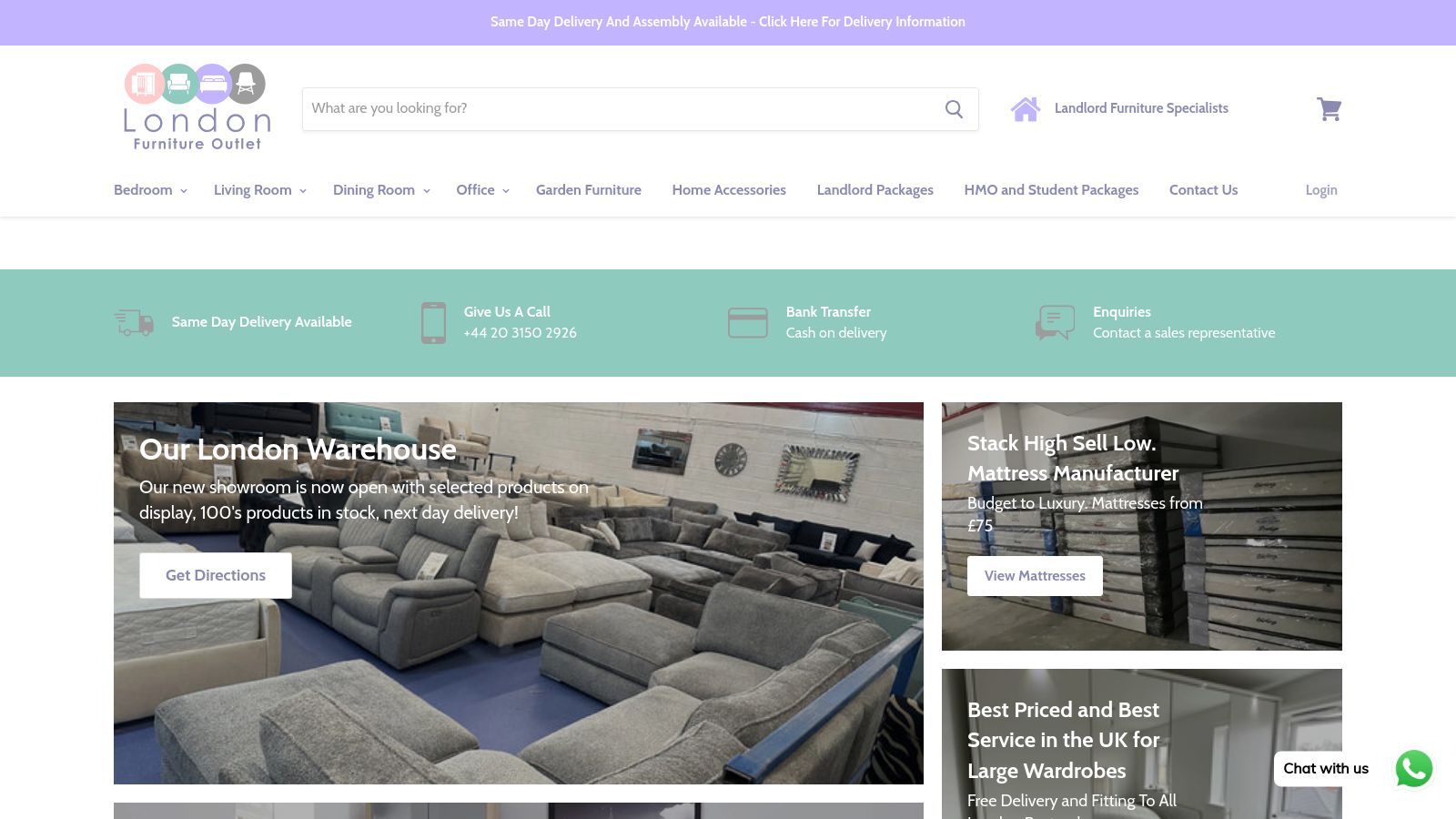 London Furniture Outlet page preview