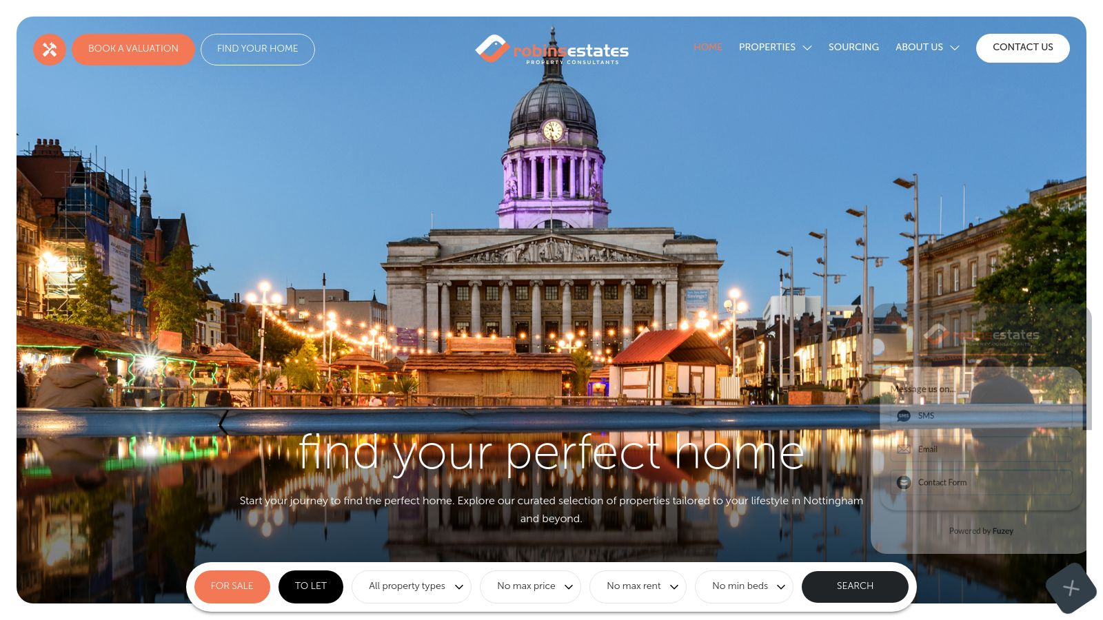 Robins Estates page preview