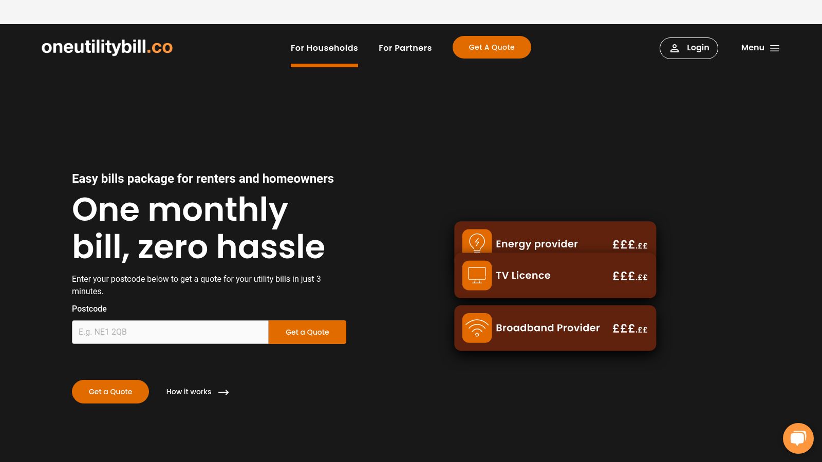 One Utility Bill page preview