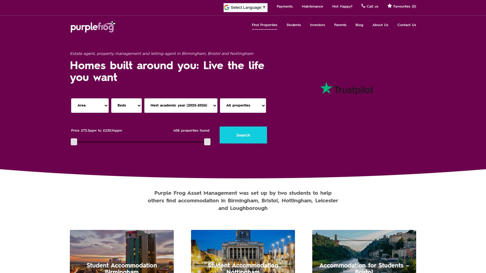 Purple Frog page preview