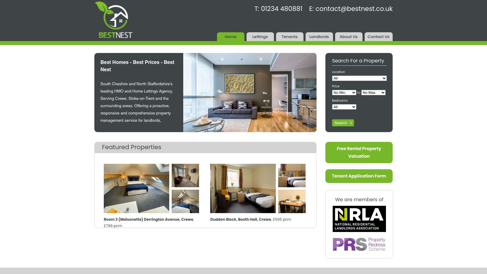 BestNest page preview