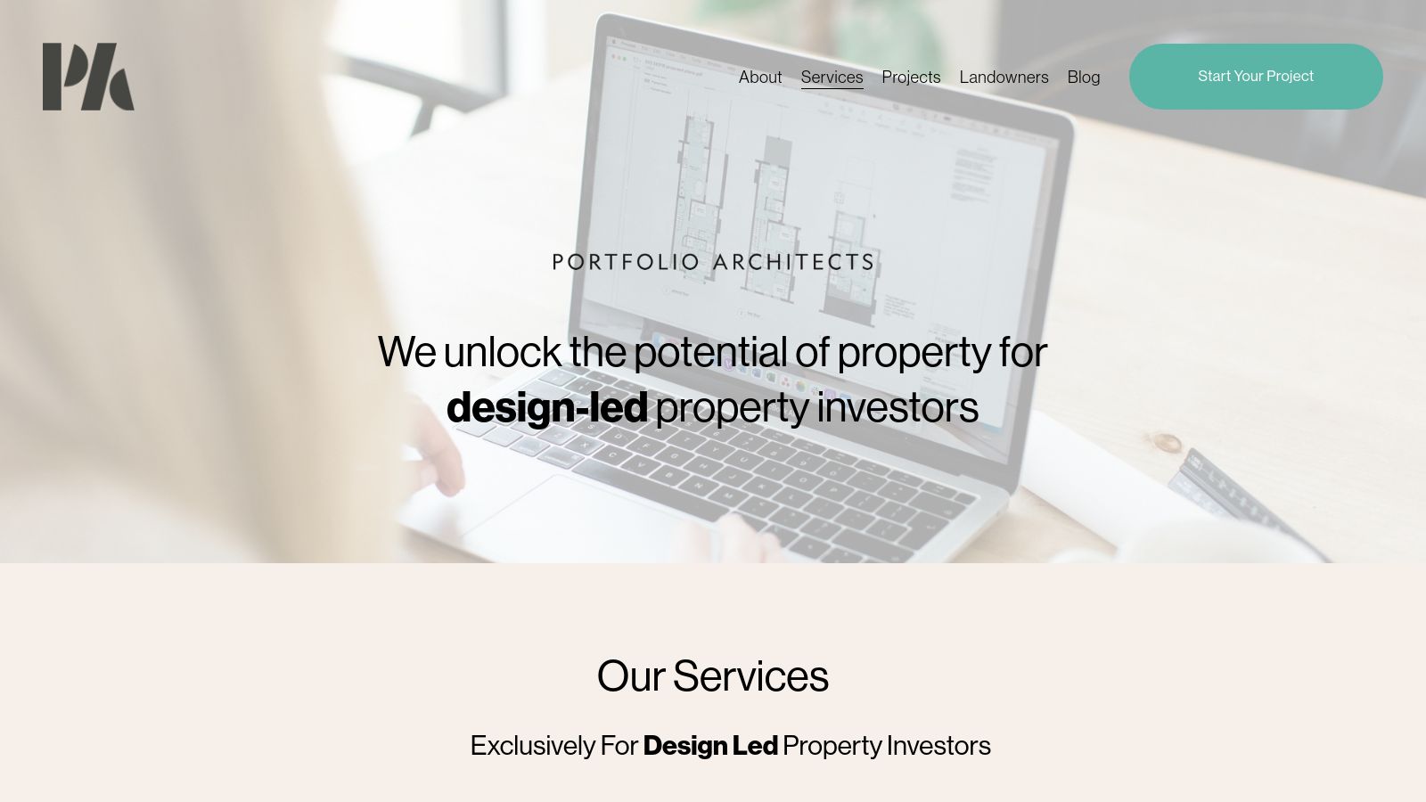 Portfolio Architects page preview