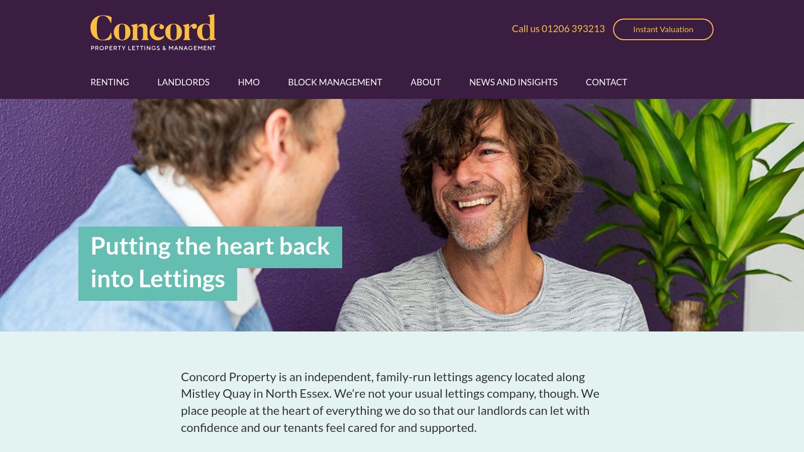 Concord Property page preview