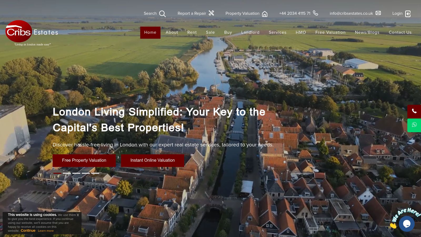 Cribs Estates page preview