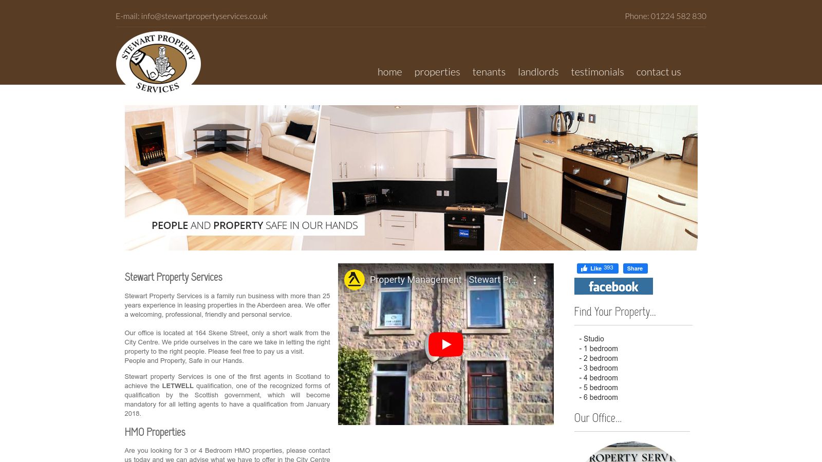 Stewart Property Services page preview