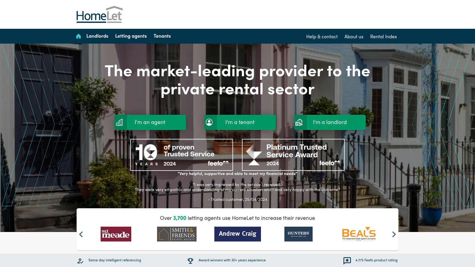 Home Let page preview