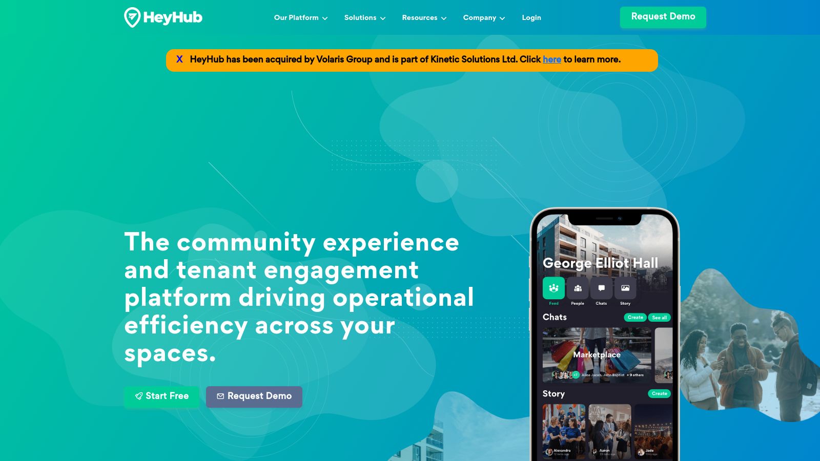 Hey Hub page preview