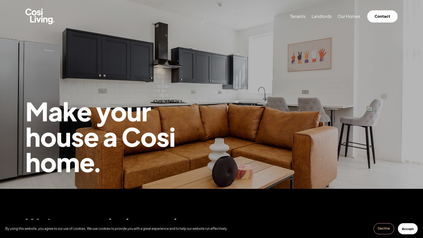 Cosi Living page preview