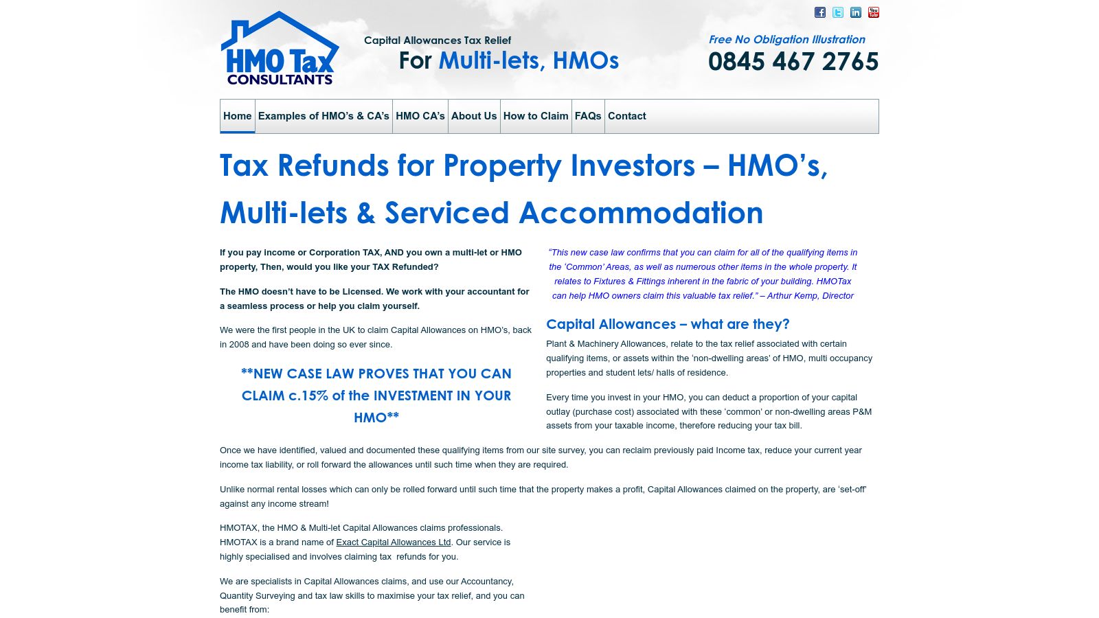 HMO Tax page preview
