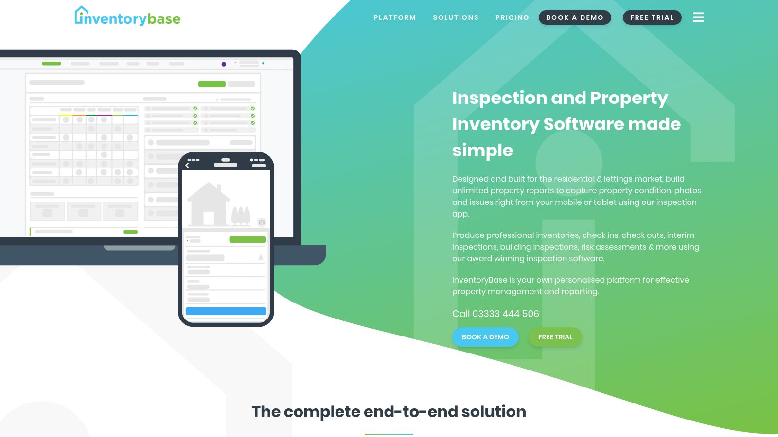 Inventory Base page preview