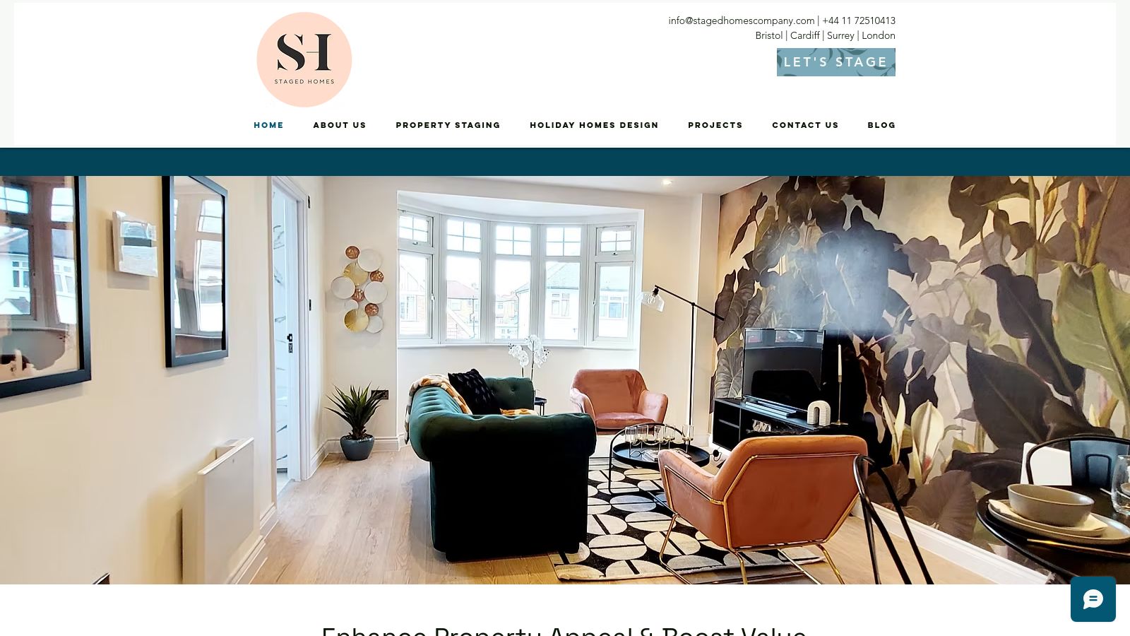 Staged Homes Company page preview
