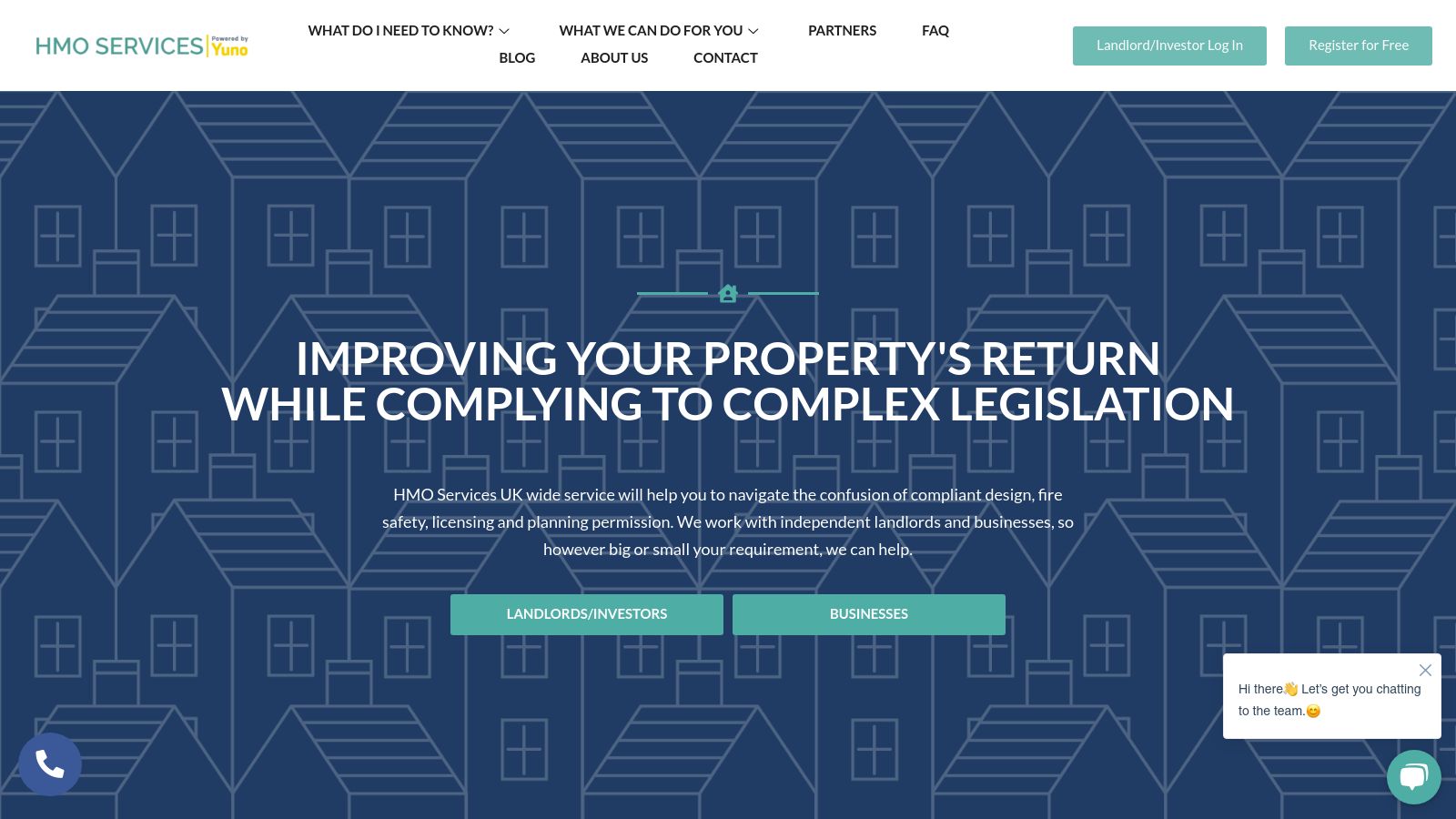 HMO Services London page preview
