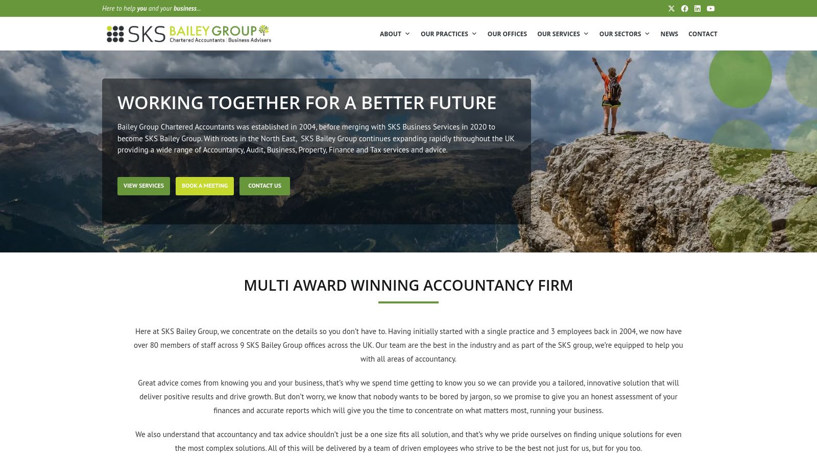 SKS Bailey Group page preview