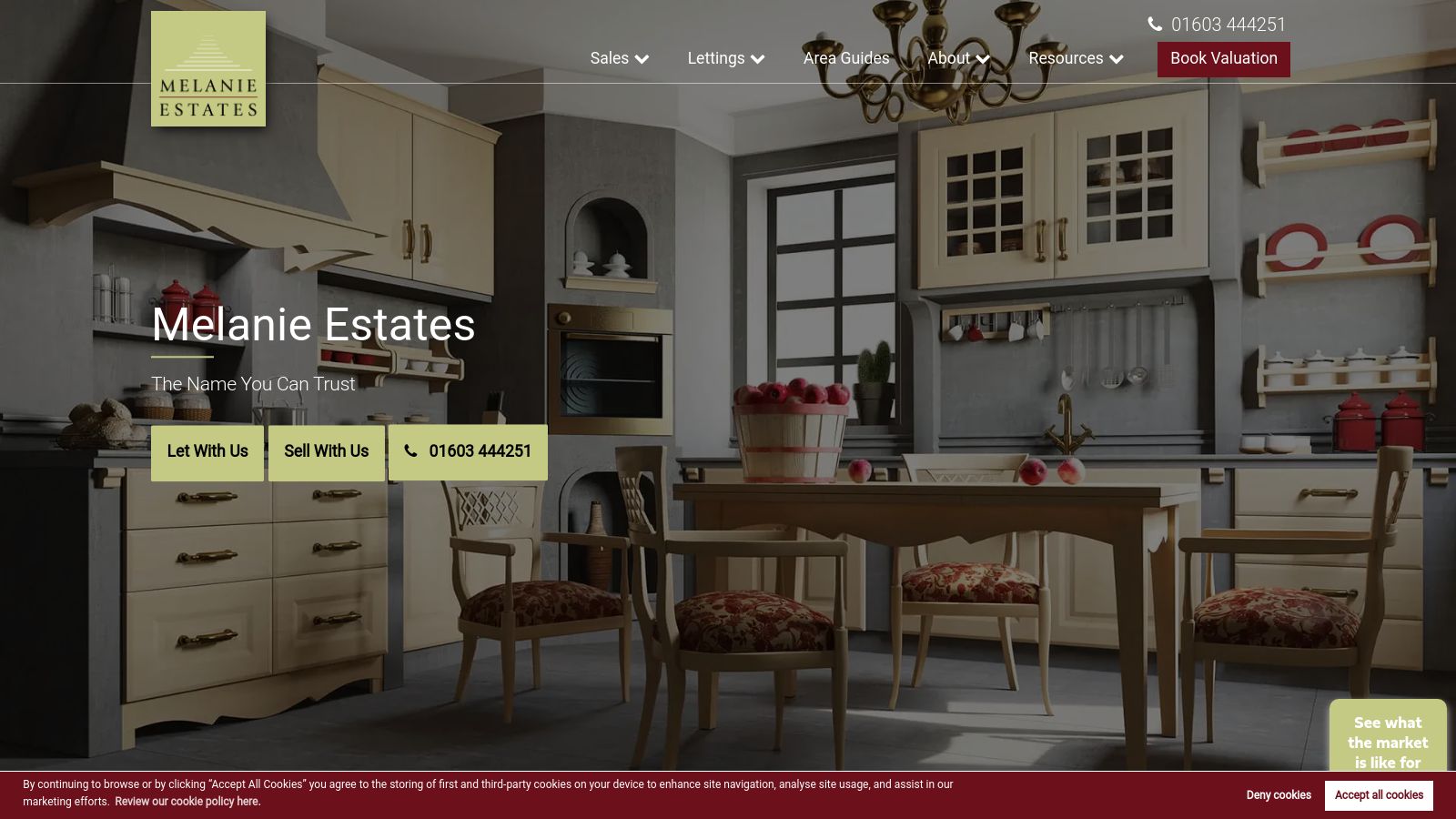 Melani Estates page preview