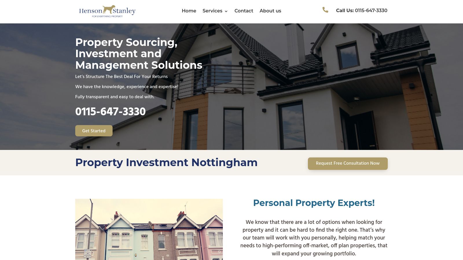 Property Investment Nottingham page preview